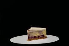 Load image into Gallery viewer, Lemon cheesecake slice with blueberry swirls
