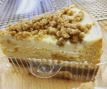 Load image into Gallery viewer, Peach Crumb Cheesecake slice