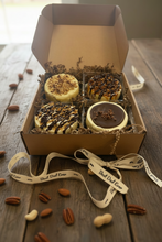 Load image into Gallery viewer, Special Edition: We’re “NUTS for DAD” Mini Cheesecake Gourmet Four Pack
