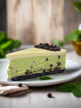 Load image into Gallery viewer, Mint Chocolate Chip Cheesecake
